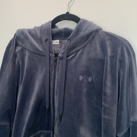 DkNy velvet hoodie jacket size Large - Picture 6 of 7